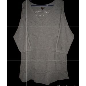 Torrid S-2 Knit Gray/blue sweater